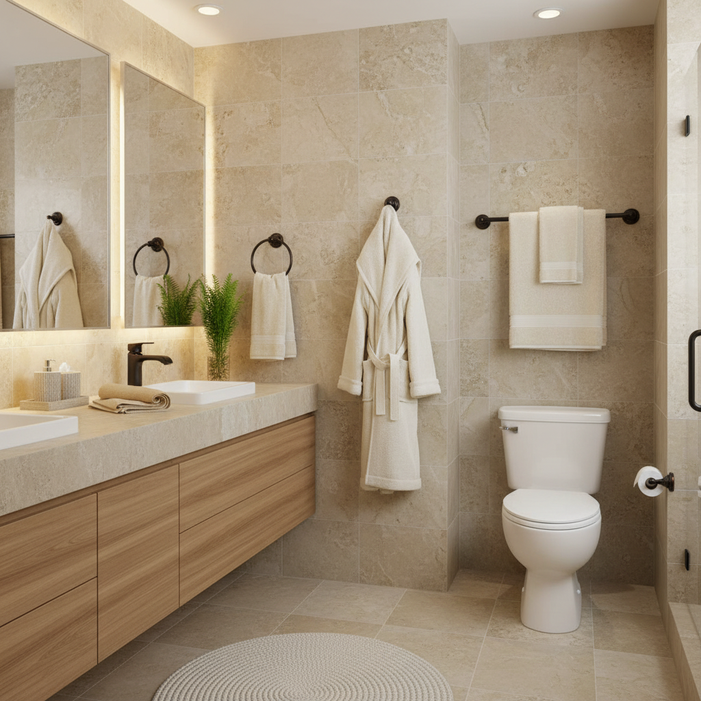 800 Series 4 Piece Oil Rubbed Bronze Bathroom Hardware Set