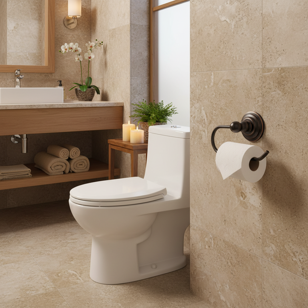 800 Series Oil Rubbed Bronze Euro Style Toilet Tissue Paper Holder