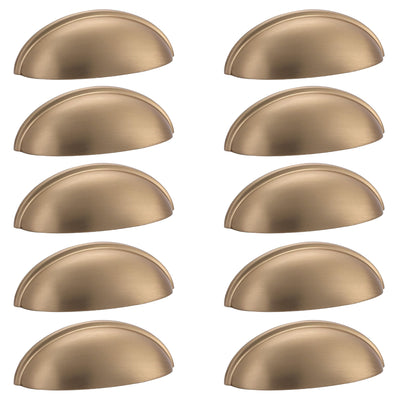 Diversa Gold Champagne 3&quot; (76mm) Cabinet Cup Pull - 10 PACK