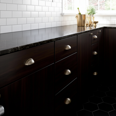 Diversa Gold Champagne 3" (76mm) Cabinet Cup Pull