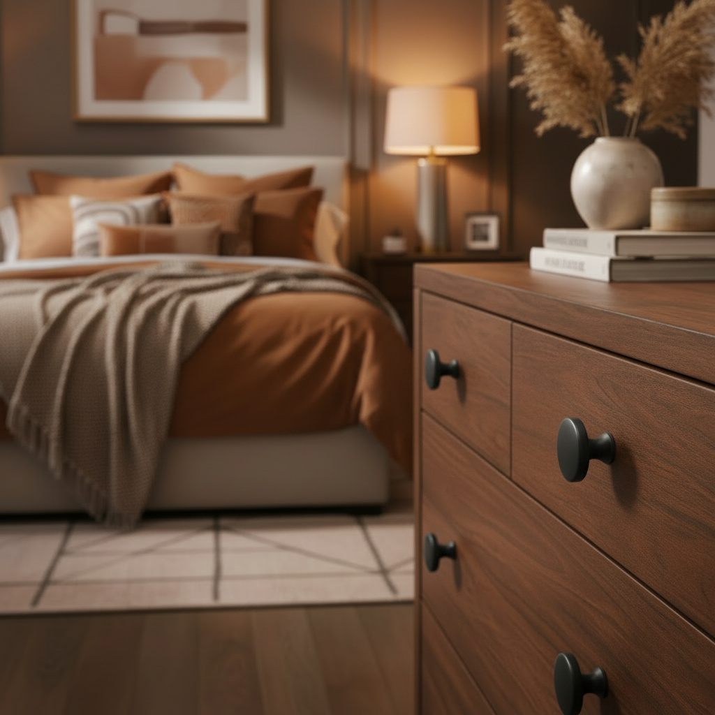 Cosmas 8104FB Flat Black Cabinet Knob