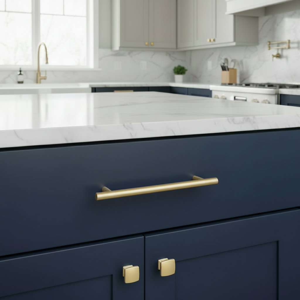 Cosmas 8105BB Brushed Brass Contemporary Cabinet Knob