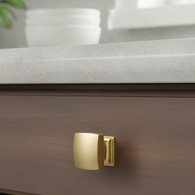 Cosmas 8105BG Brushed Gold Contemporary Cabinet Knob