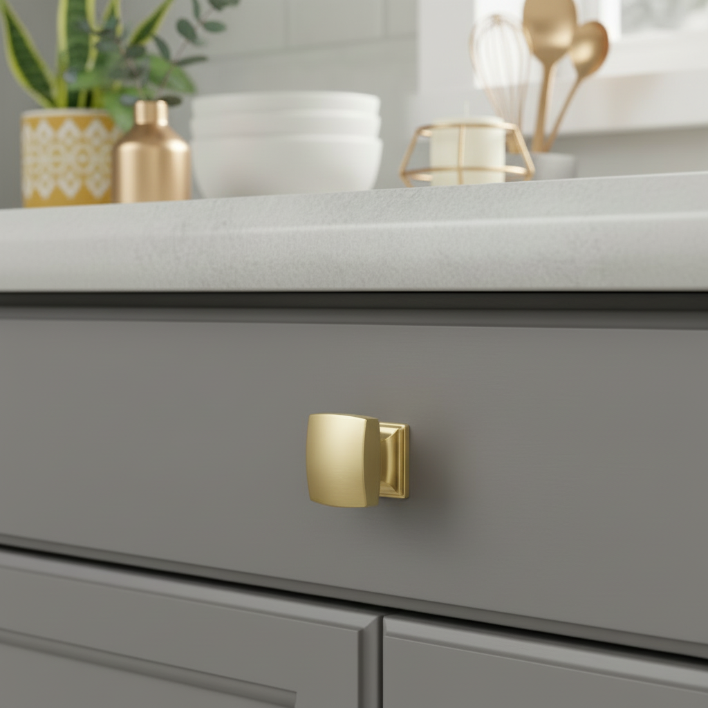 Cosmas 8105BG Brushed Gold Contemporary Cabinet Knob