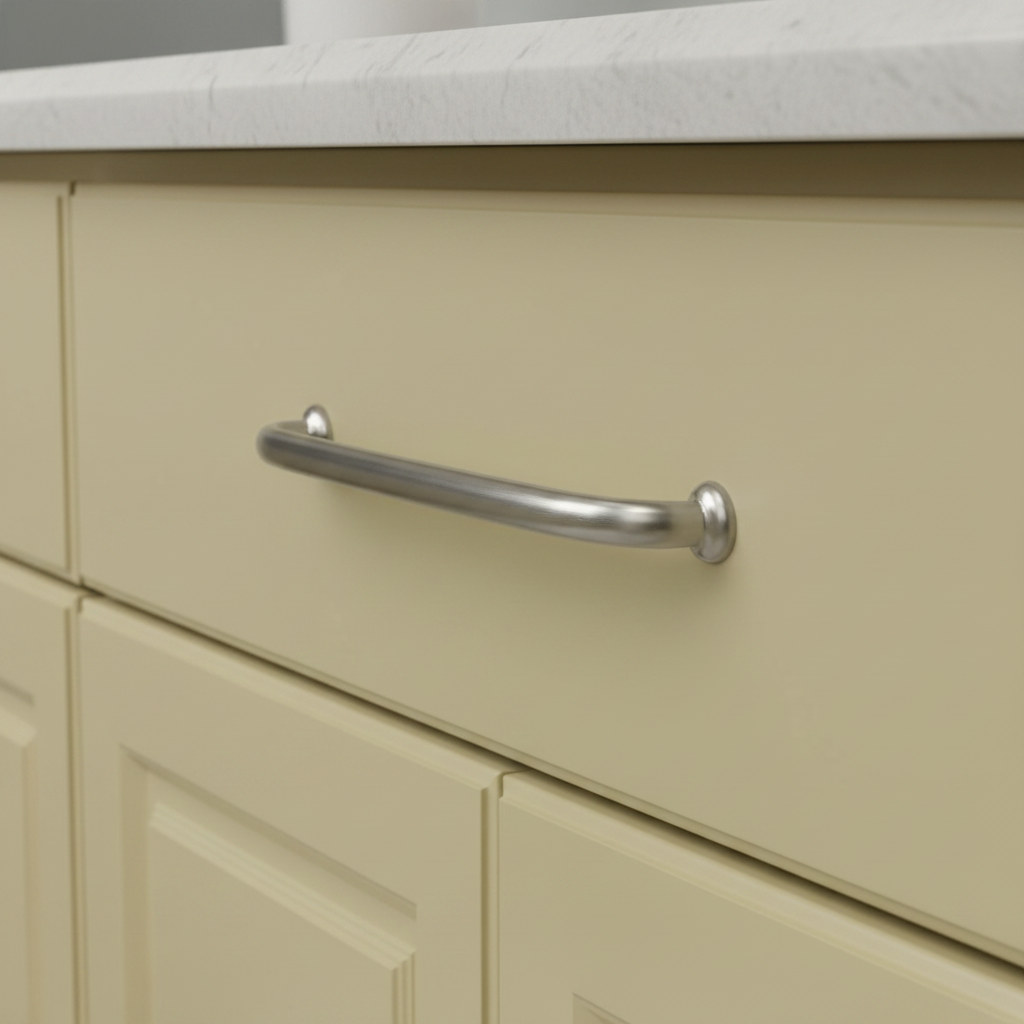 Cosmas 827-12SN Satin Nickel Solid Appliance Pull