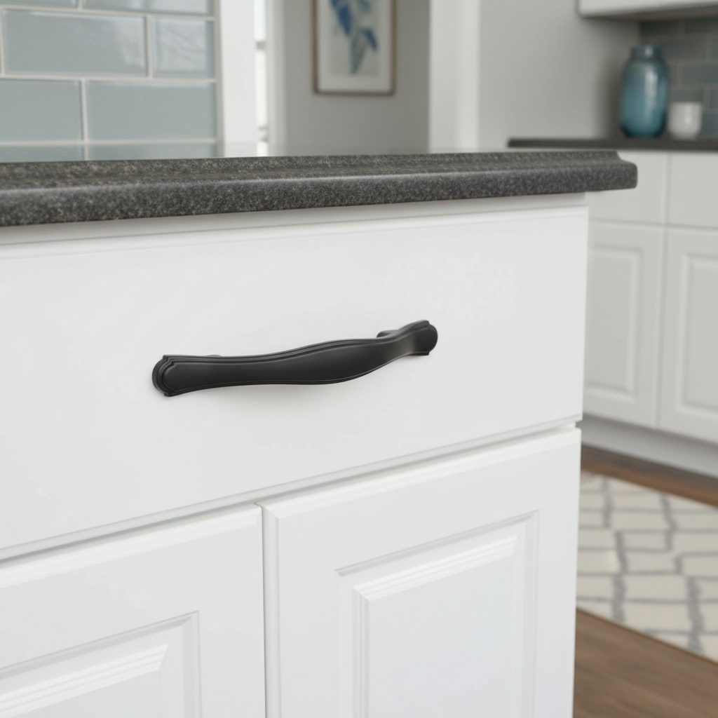 Cosmas 8816FB Flat Black Cabinet Pull