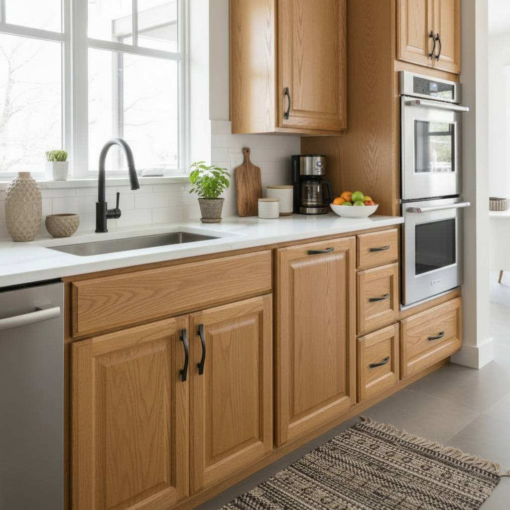 Cosmas 8902FB Flat Black Cabinet Pull