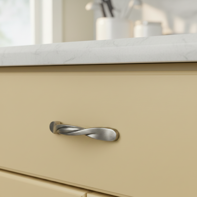 Cosmas 9009AS Antique Silver Twist Cabinet Pull