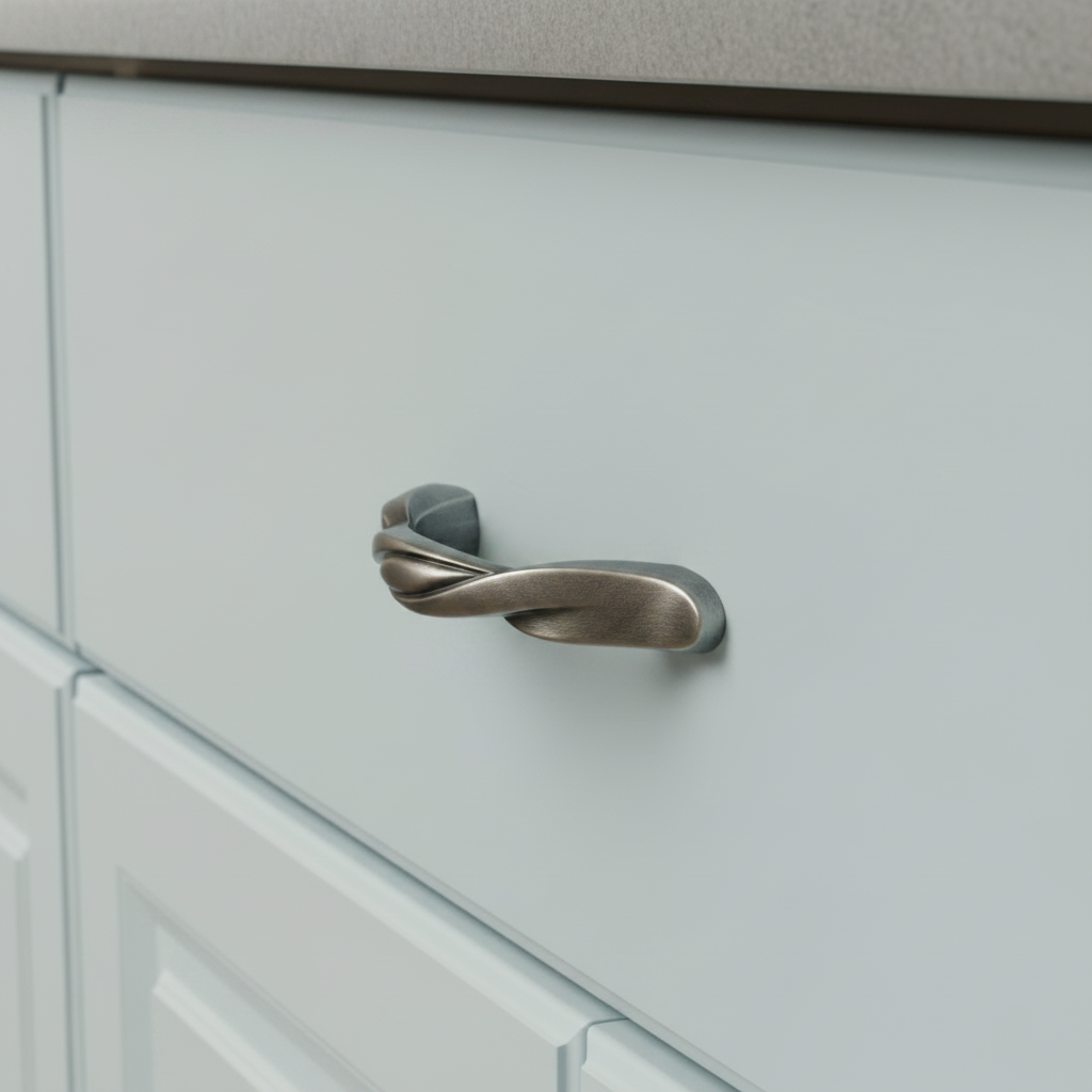 Cosmas 9009WN Weathered Nickel Twist Cabinet Pull