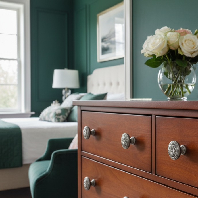 Cosmas 9460AS Antique Silver Cabinet Knob