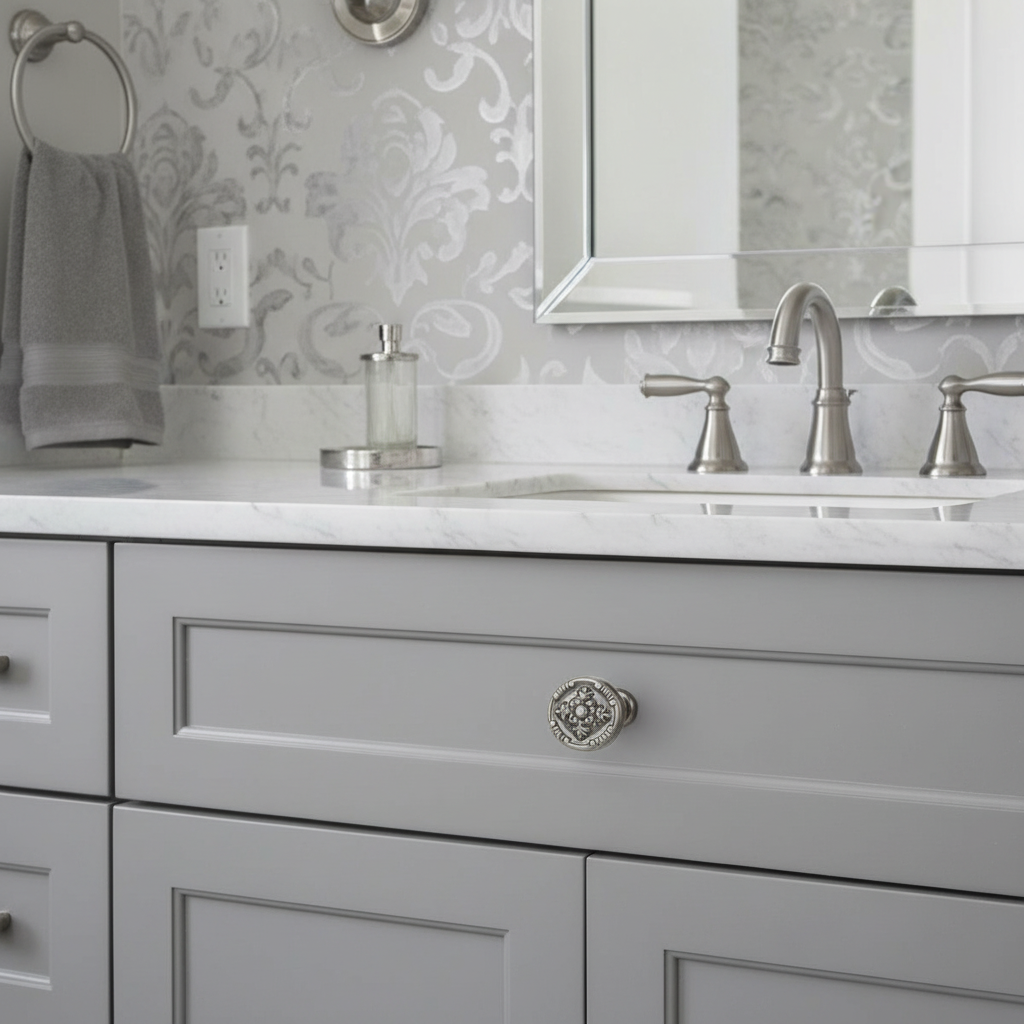 Cosmas 9465AS Antique Silver Cabinet Knob