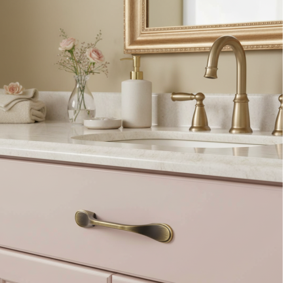 Cosmas 9533BAB Brushed Antique Brass Cabinet Pull