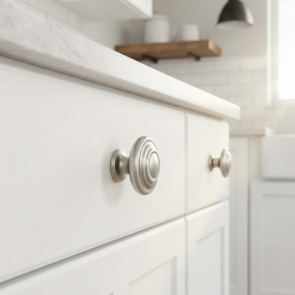 Cosmas 9971AS Antique Silver 3 Ring Cabinet Knob