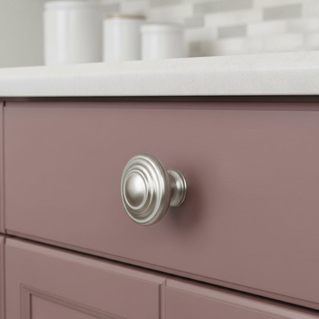 Cosmas 9971SN Satin Nickel 3 Ring Cabinet Knob