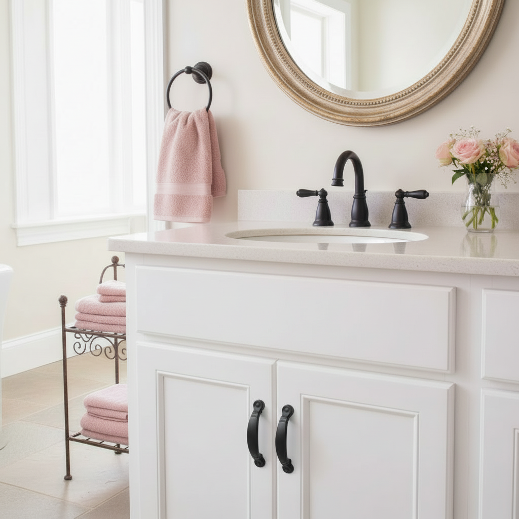 Cosmas 9980FB Flat Black Cabinet Pull