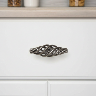 Cosmas 9991WN Weathered Nickel Birdcage Cabinet Knob