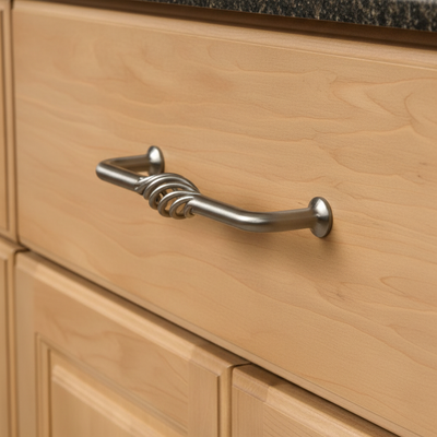 Cosmas 9992-128SN Satin Nickel Birdcage Cabinet Pull