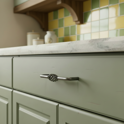 Cosmas 9992-128WN Weathered Nickel Birdcage Cabinet Pull