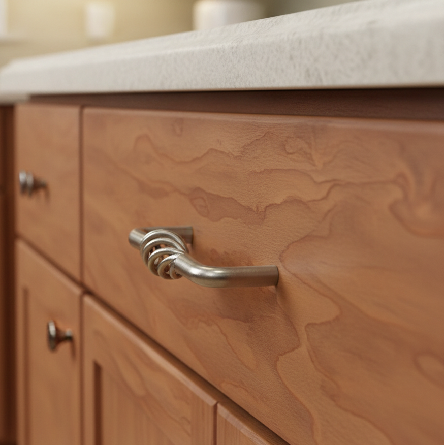 Cosmas 9992-96SN Satin Nickel Birdcage Cabinet Pull