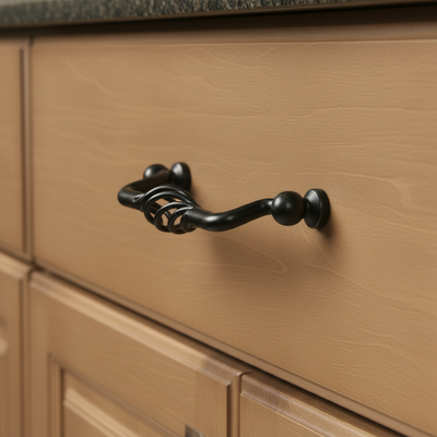 Cosmas 9993-128ORB Oil Rubbed Bronze Birdcage Cabinet Pull