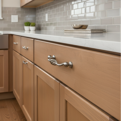 Cosmas 9993-96SN Satin Nickel Birdcage Cabinet Pull