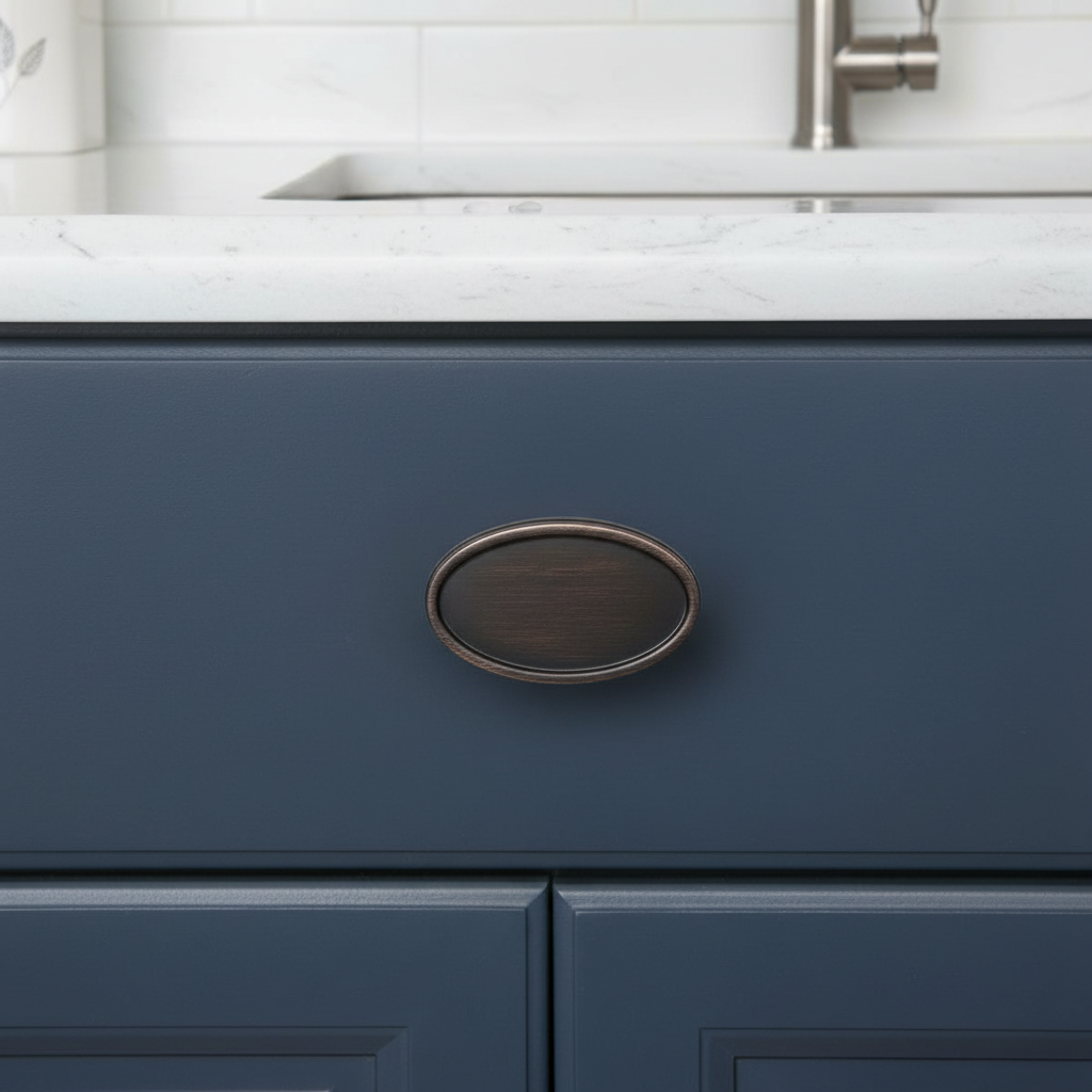 cosmas 9998orb on a blue cabinet 