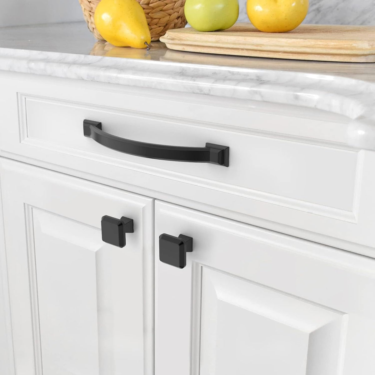 Amerdeco 10 Pack Matte Black Cabinet Pulls 7.5 Inch(192mm) Hole Centers