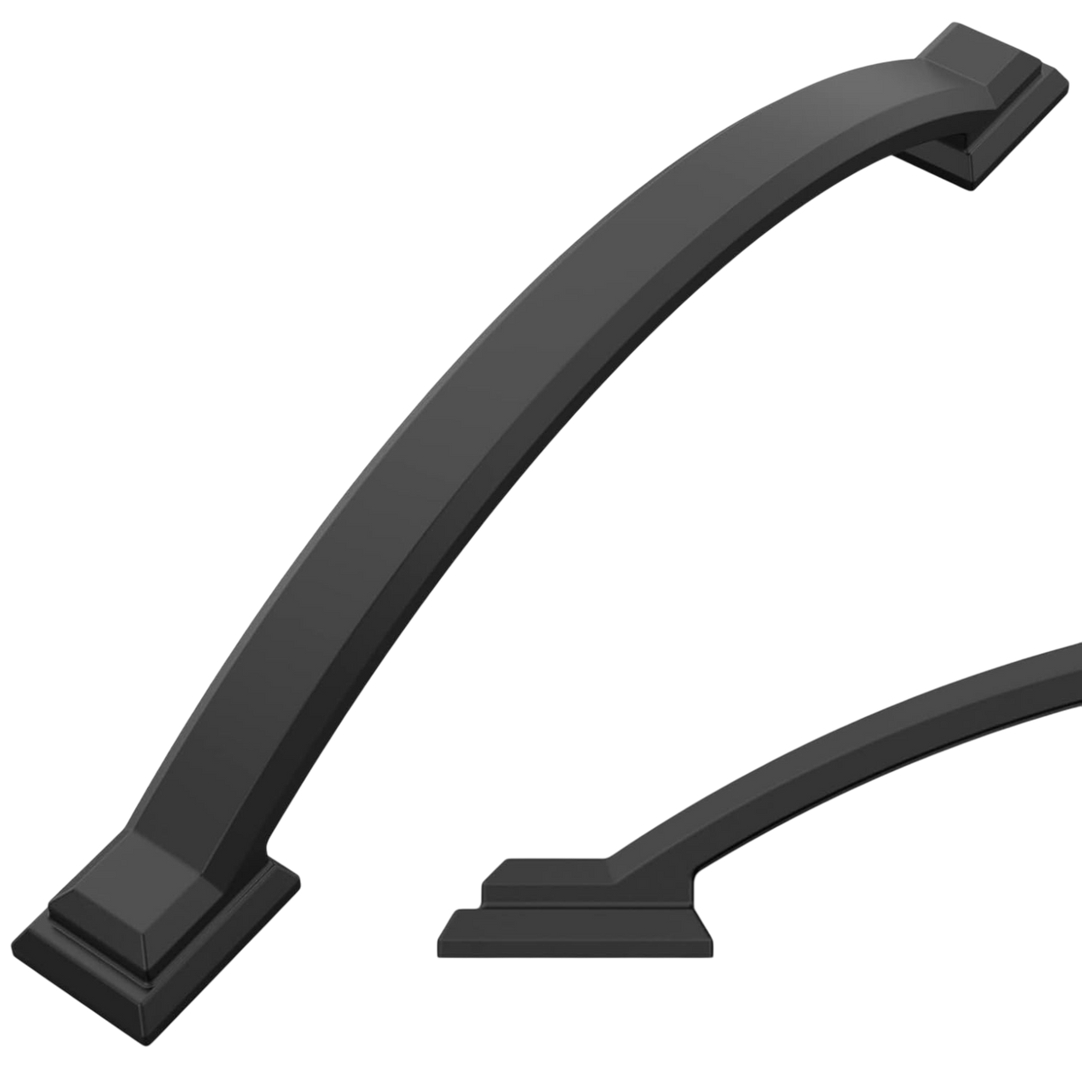 Amerdeco 10 Pack Matte Black Cabinet Pulls 7.5 Inch(192mm) Hole Centers