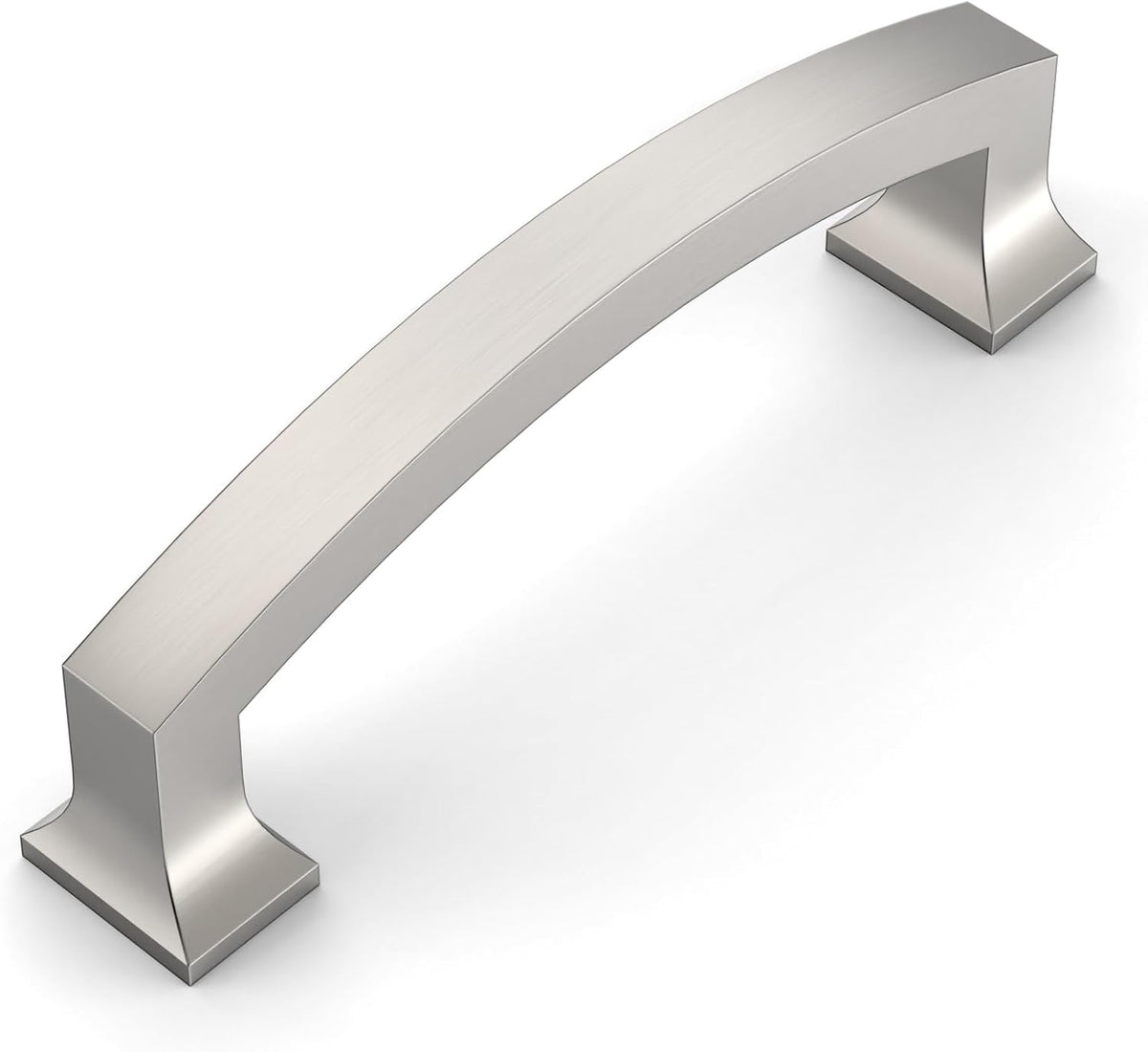 Amerdeco 10 Pack Brushed Satin Nickel 3-3/4 Inch (96mm) Hole Center Cabinet Pulls