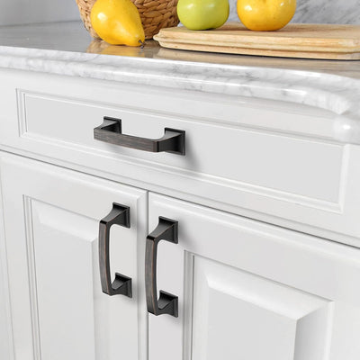 Amerdeco 10 Pack Oil Rubbed Bronze 3 Inch (76mm) Kitchen Cabinet Pulls