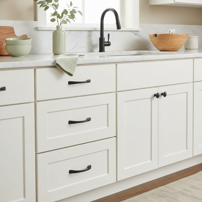 Amerock BP53003-FB Flat Black Arch Cabinet Pull