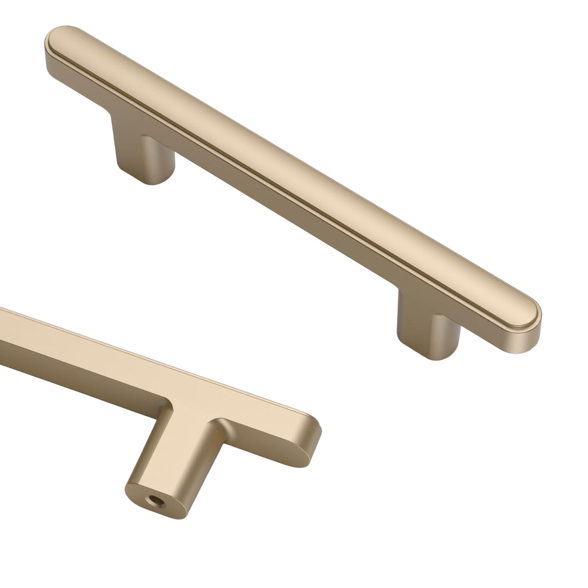 Asidrama 10 Pack 3 Inch (76mm) Champagne Bronze Kitchen Cabinet Handles