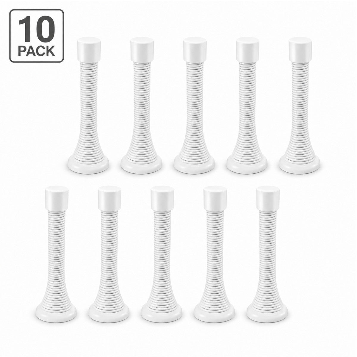 Baseboard White Spring Door Stop