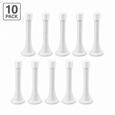 Baseboard White Spring Door Stop