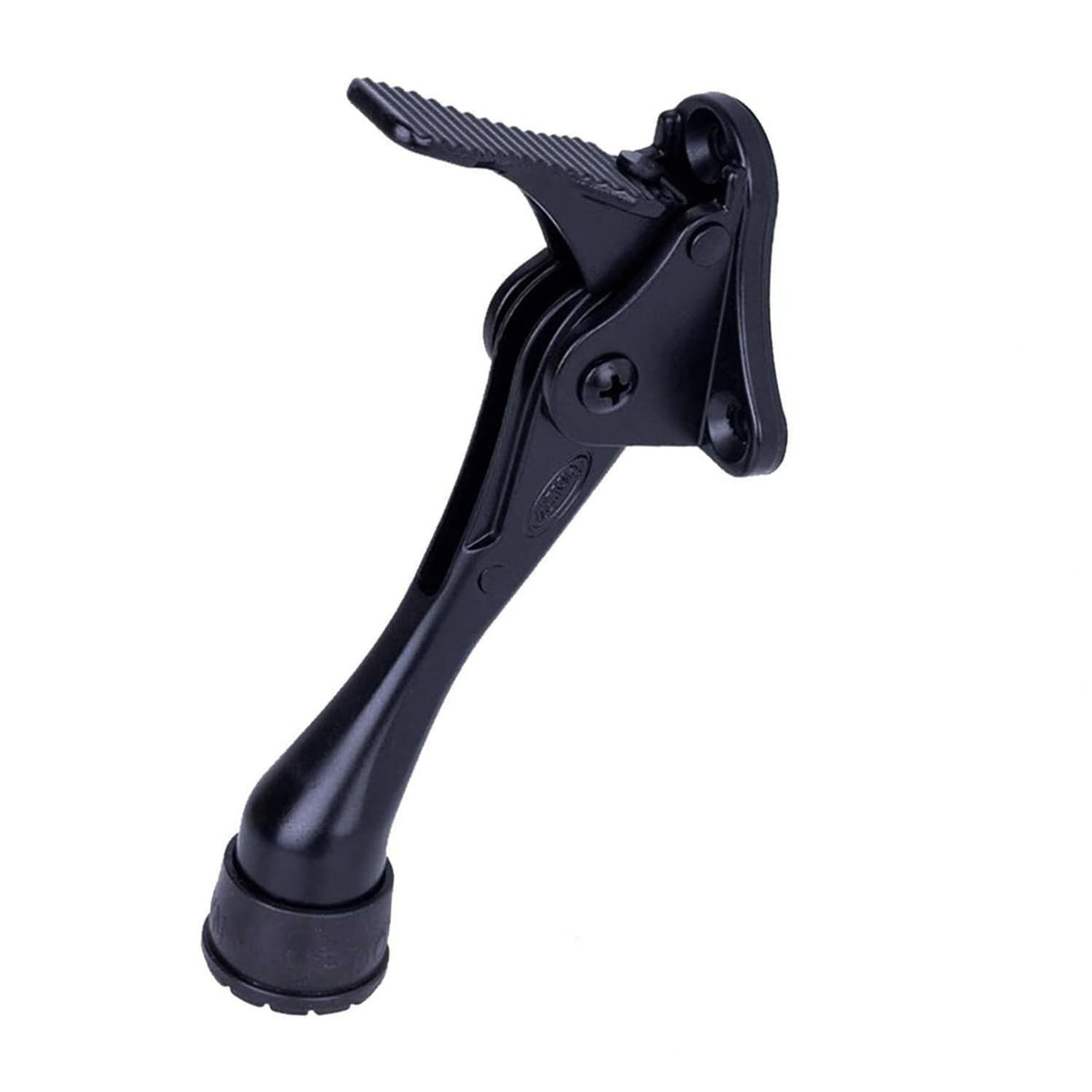 Black 4" Kick-down Door Stop and Door Holder