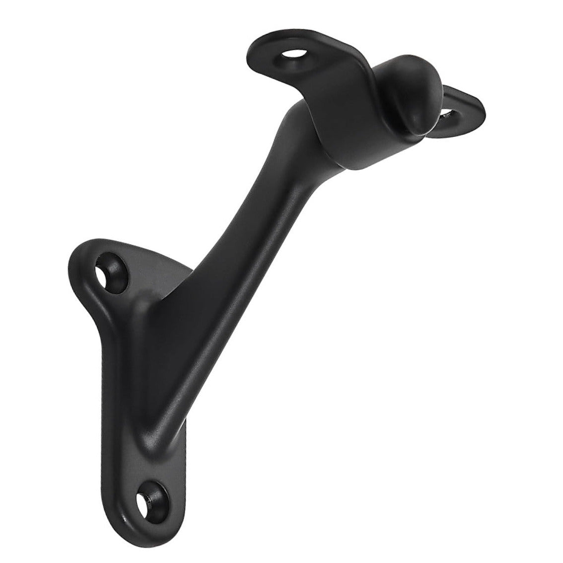 Designers Impressions Handrail Bracket, Matte Black - DoorCorner.com