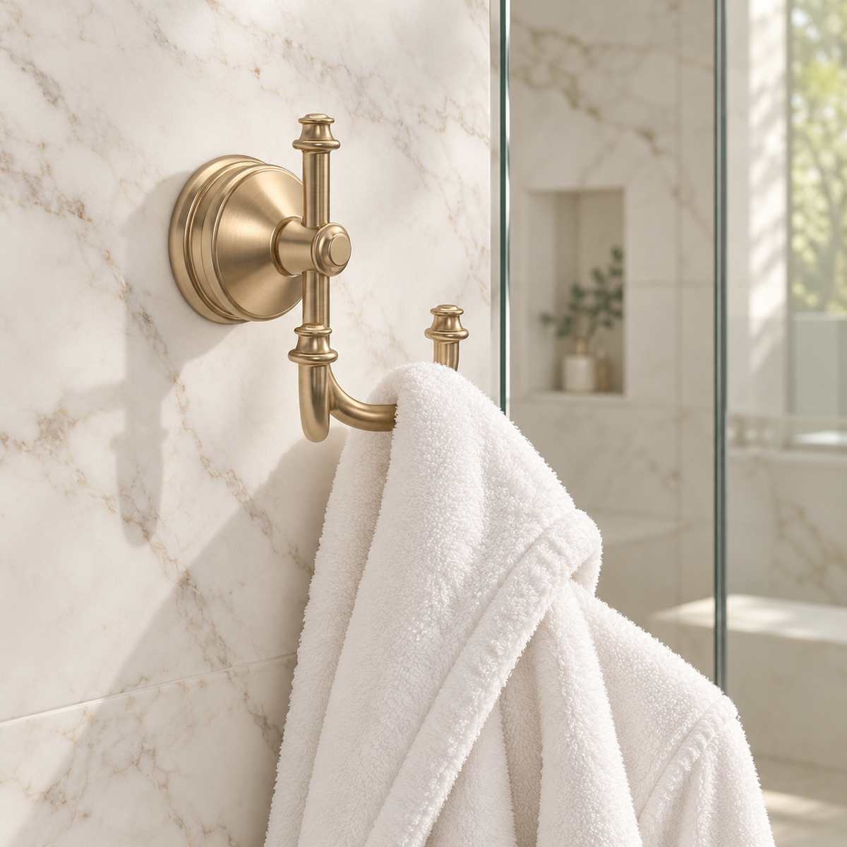 Delta Mylan Triple Robe Hook in Champagne Bronze