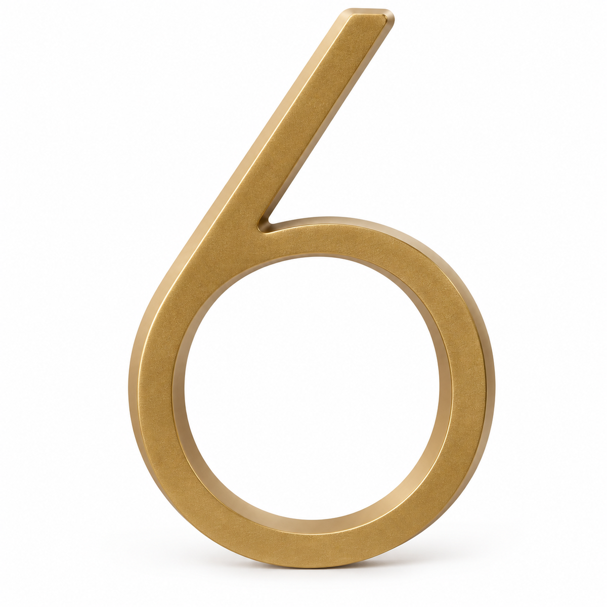 Floating 5" Stainless Steel Gold House Numbers