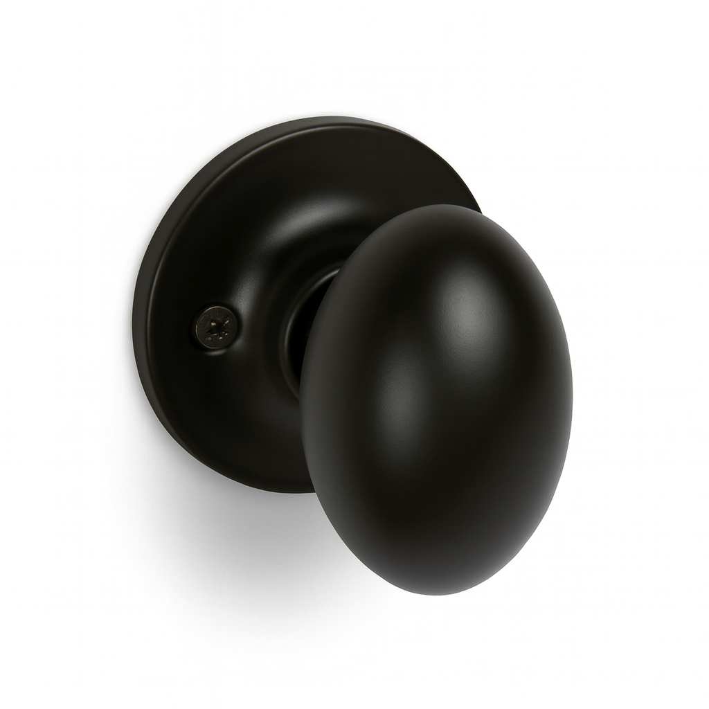 Somerset Series Matte Black Door Knobs