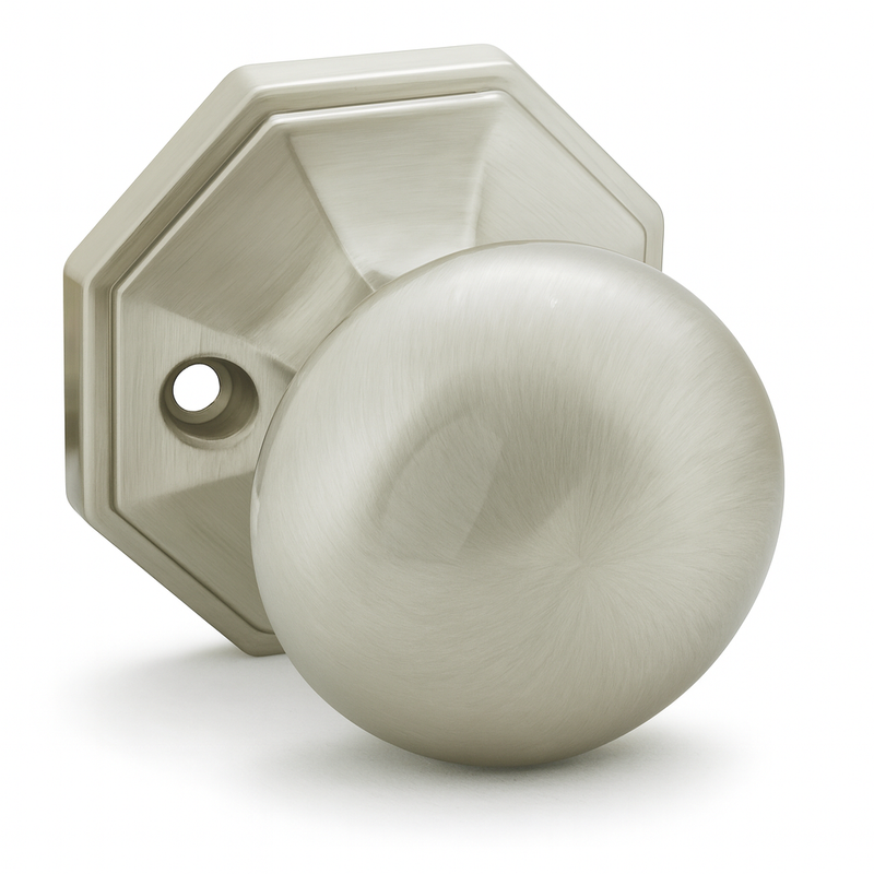 Stanton Dummy Door Knob, Satin Nickel