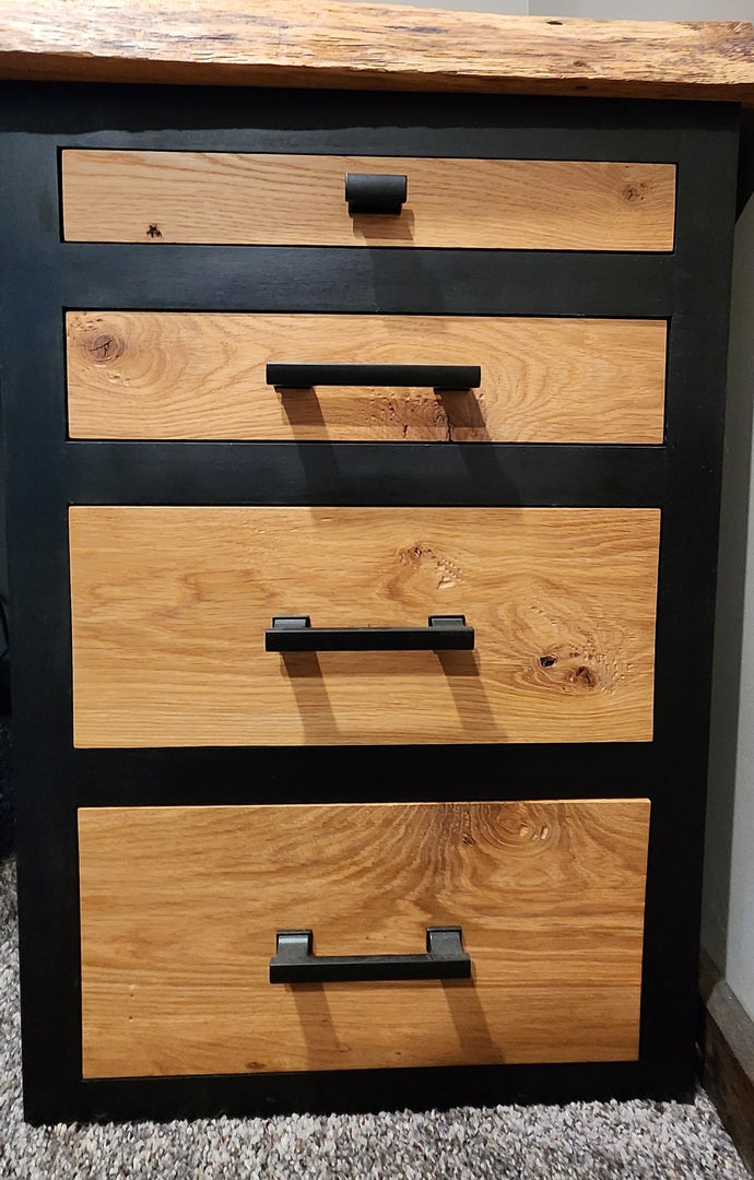 Cosmas 702-5FB Flat Black Contemporary Cabinet Pull