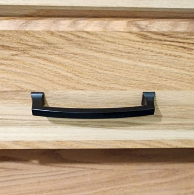 Cosmas 755-128FB Flat Black Cabinet Pull