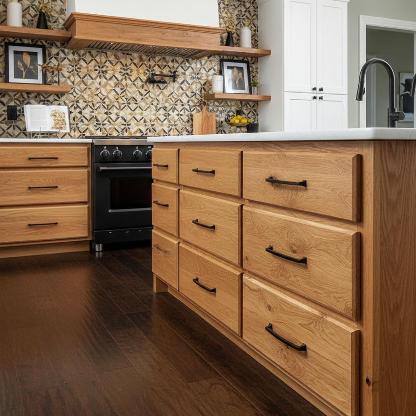 Cosmas 755-192FB Flat Black Cabinet Pull