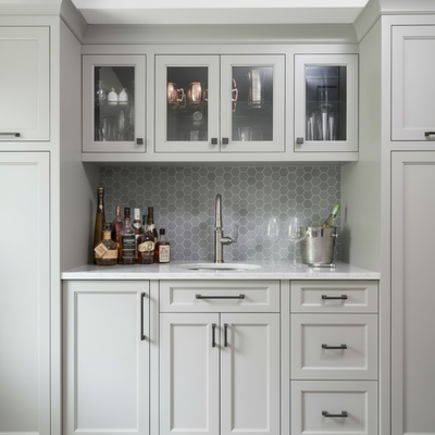 Cosmas 1481-96FB Flat Black Modern Contemporary Cabinet Pull