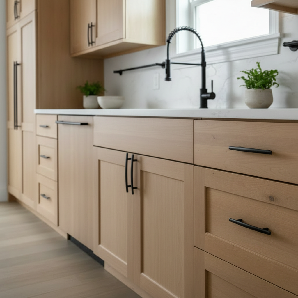 Cosmas 2363-160FB Flat Black Subtle Arch Cabinet Pull