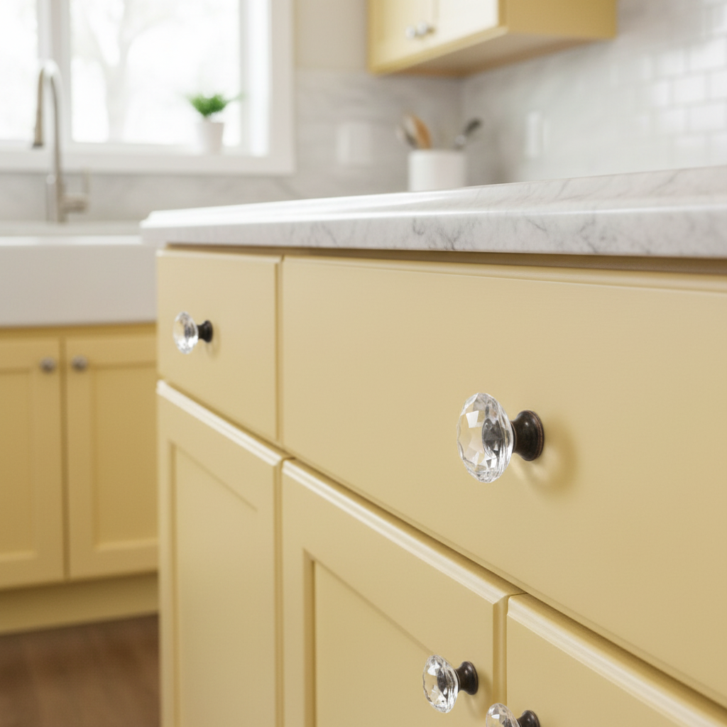 Cosmas 5268ORB-C Oil Rubbed Bronze &amp; Clear Glass Cabinet Knob