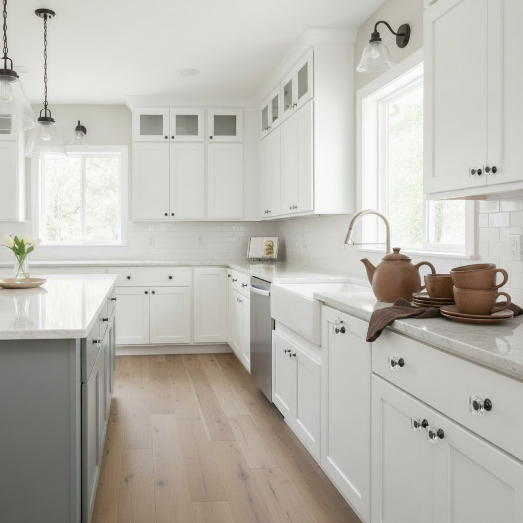 Cosmas 6377ORB-C Oil Rubbed Bronze &amp; Clear Glass Square Cabinet Knob