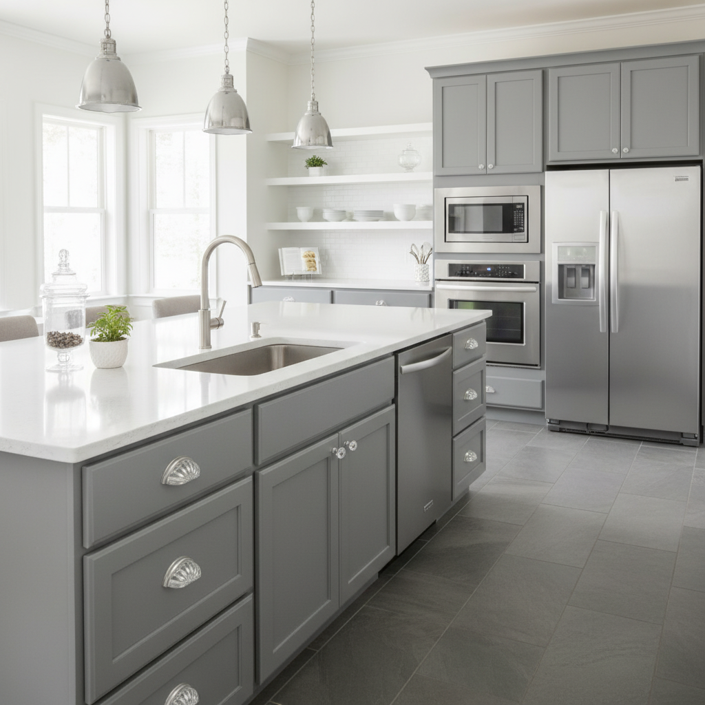 Cosmas 6381SN-C Satin Nickel with Clear Glass Cabinet Cup Pull