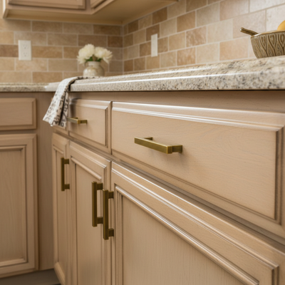 Cosmas 702-3.5BAB Brushed Antique Brass Contemporary Cabinet Pull