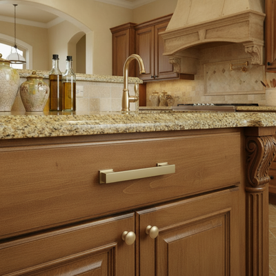 Cosmas 702-4GC Gold Champagne Contemporary Cabinet Pull